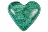 Polished Malachite & Chrysocolla Heart - Peru #250311-1